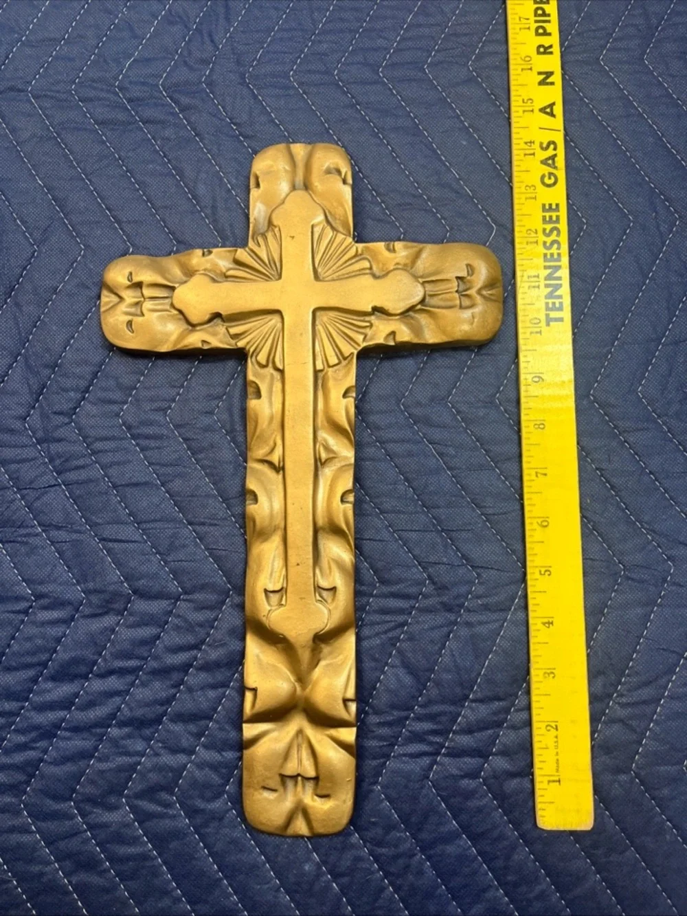 Gold Decorative Wall Cross - Classic Home Accent